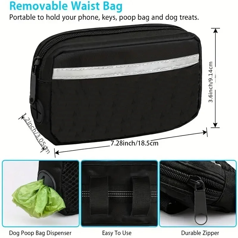 Free Dog Leash with Zipper Pou - Running Gear Dog review and price