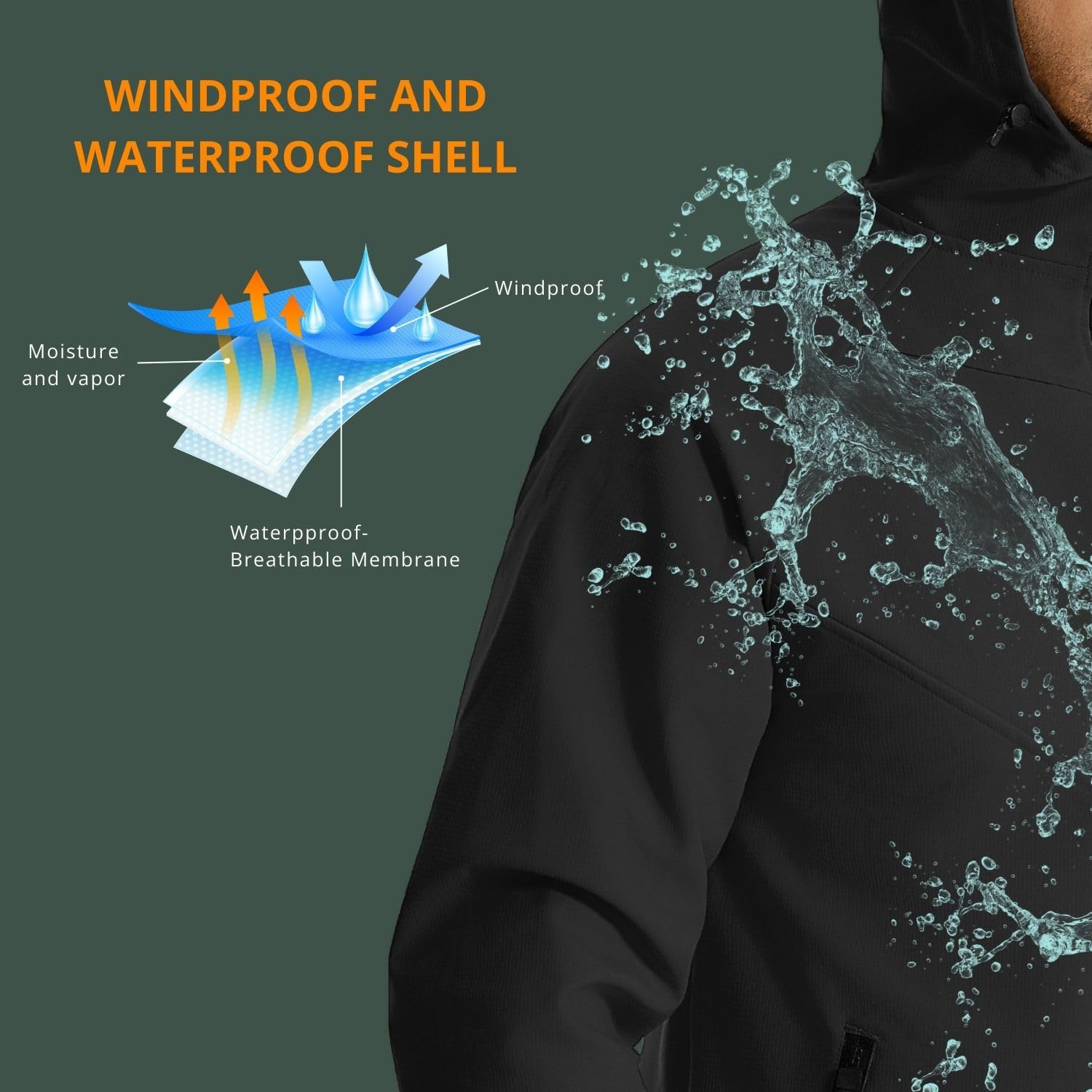 Wulibike winter cycling jacket - Running Gear Winter Men review and price