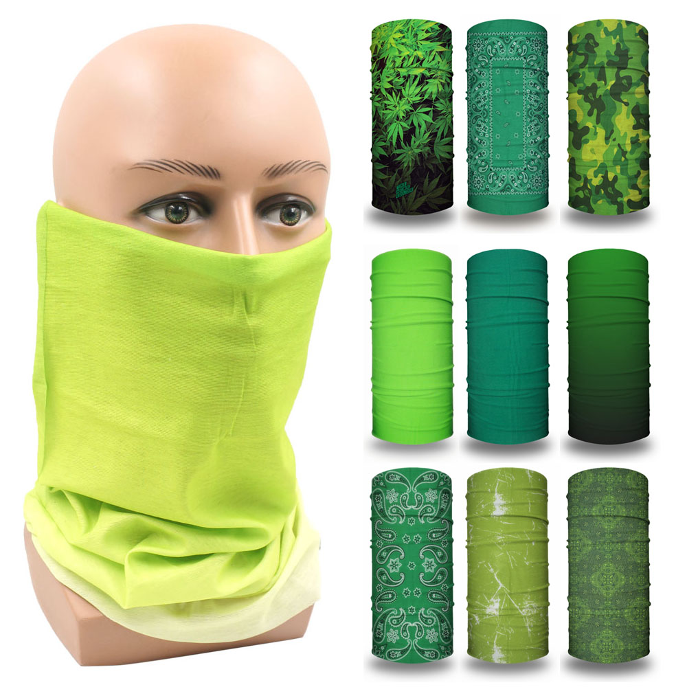 Green Face Bandanas Cover Hiki - Running Gear Parts review and price