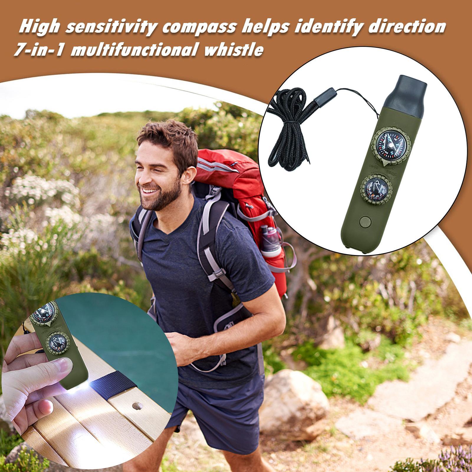7-in-1 Survival Whistle with L - Running Gear Boat review and price