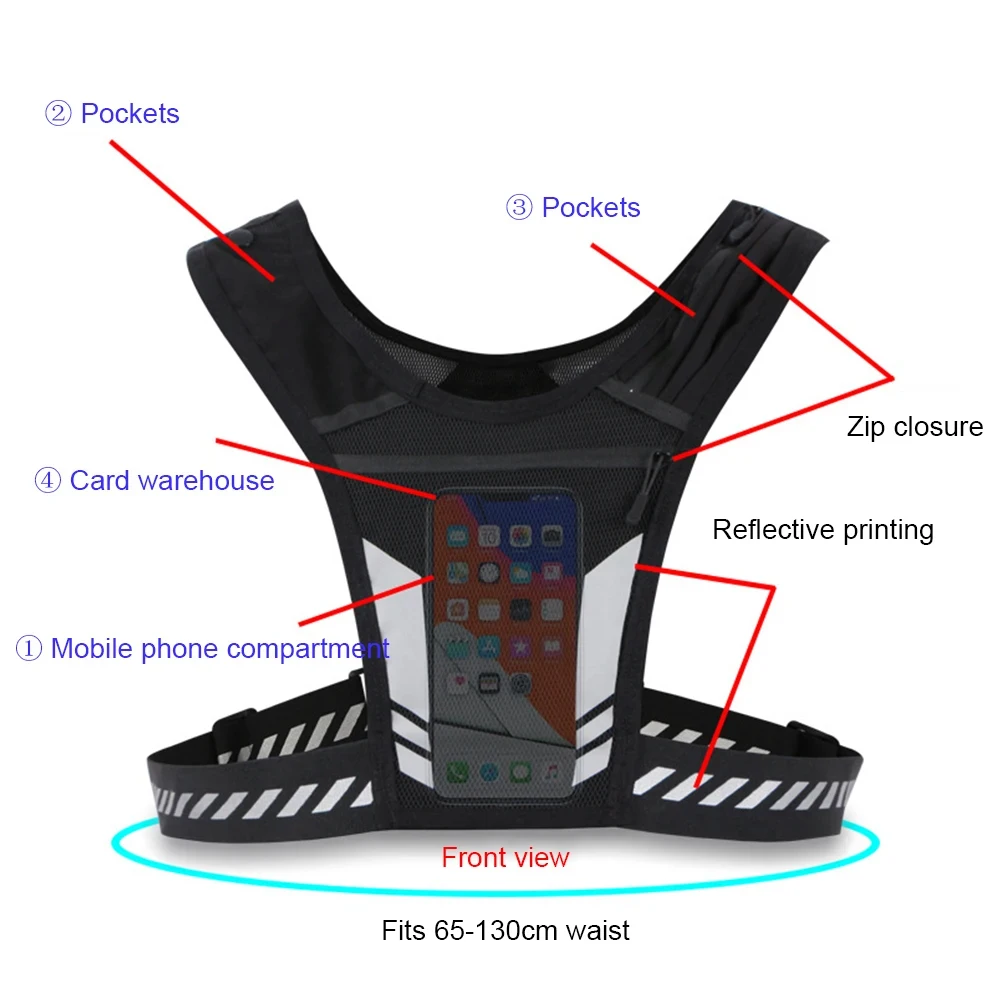 Reflective Running Vest with P - Running Gear For Your Phone review and price
